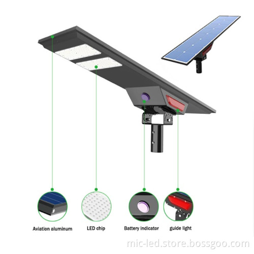 36V Solar Panel Integrated Smart Lighting System with CCTV Camera